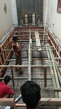 Proses Pengecoran Kolam Renang